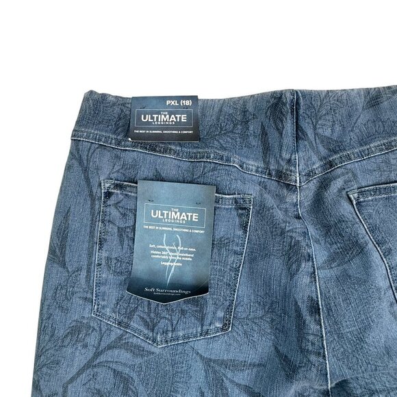 Soft Surroundings The Ultimate Leggings Slimming/Smoothing Jeans Women's SZ PXL - Picture 4 of 7